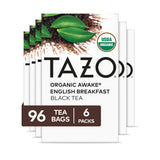 Tazo Organic Awake English Breakfast Black Tea – Clean Label Breakfast Tea for Mindful Mornings