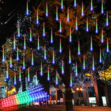 Aluan Falling Rain Lights – Waterproof Outdoor Holiday Lights for Camping, Porch, and Open-Air Dining Spaces