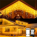Blingstar Icicle Lights – Flameless, Cool-to-Touch Cascade for Homes with Kids and Pets, UL-Certified Adapter