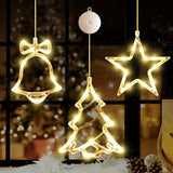 LuminGlow Snowflake Window Lights – Portable Holiday Glow for Patios, Balconies & Covered Outdoor Dining