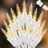 LAMPHOME Connectable LED String Lights for Camping Porch Pergola Backyard Party Multi-Color 21.6FT