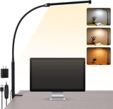 LED Desk Lamp with Clamp – Flicker-Free Study Light for Kids' Room & Homework Time