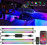 Nilight Music Sync Interior Lights – Family Safe Colorful Cabin Glow for Teen Drivers and Backseat Riders