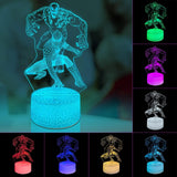 3D Superhero LED Night Light – Christmas Gift Idea for Kids, 16 Colors Dimmable Kids Room Accent Lamp