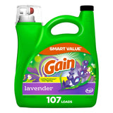 Gain Liquid Laundry Detergent Lavender – Quick Pre-Treat Wash for Busy Home Office Linen and Uniforms