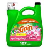 Gain Spring Daydream Laundry Detergent, 154 fl oz, 107 Loads, Nightly Scent Ritual for Bedroom and Wind-Down Routine