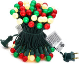 Addlon Pearlized G15 LED String Lights – Child-Safe Nursery and Playroom Holiday Lighting with Cool-Touch Bulbs and No Flame