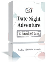 MyLifeUNIT Scratch Off Date Night Cards – Clean White Edition for Intentional Couples