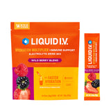 Liquid I.V.® Hydration Multiplier +Immune Support Tangerine Portable Electrolyte Stick Packs for Camping Trails and Cycling Routes