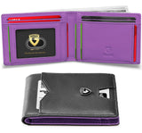 GSOIAX Slim Leather Card Holder – German Certified RFID Protection Against Contactless Card Skimming