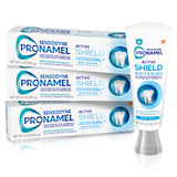 Sensodyne Pronamel Active Shield Whitening Toothpaste, Cool Mint – Soothing Mint Self-Care for Acid-Prone Teeth, 3.4 oz (Pack of 3)