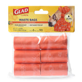Glad for Pets Heavy Duty Dog Poop Bags for Camping, Hiking and Trail Walks, 9x14 Inch Extra Large Tear-Resistant Waste Pickup