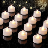 BEICHI Flameless LED Tea Lights with Timer – Calming Flickering Votives for Bath, Yoga, and Meditation Corner, Pack of 12