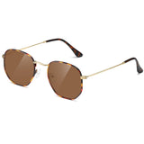 Lightweight Hexagonal Frame Sunglasses – Patio, Camping and Outdoor Dining UV Eye Protection