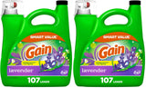 Gain Liquid Laundry Detergent Lavender – Premium 107-Load Bulk for Elegant Home Linen Care