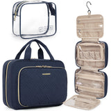 BAGSMART Travel Makeup Organizer with TSA Bag – Carry-On Friendly Hanging Case for Weekend Getaways