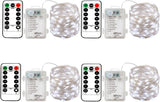 Brightown LED Fairy Lights Battery Operated – Flexible 16Ft Silver Wire for Mantle, Shelf and Boho Home Styling