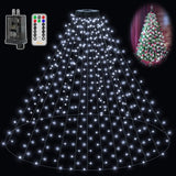 Ollny Christmas Tree Lights – Minimalist Holiday Decor with Clean Warm White Cascade and Single-Ring Design