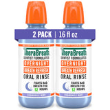 TheraBreath Overnight Mouthwash, Housewarming and Birthday Gift for Adults Who Value Clean Oral Care, 12-Hour Breath Rinse, 16 fl oz (Pack of 2)