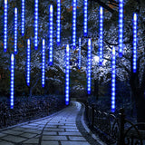 LJLNION Icicle Meteor Lights – Cozy Bedroom Aesthetic, 8 Tube 12 Inch Snow Falling LED Cascade for Indoor Walls