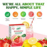 True Citrus True Lemon Strawberry Lemonade Drink Mix – Healthy Lunchbox Hydration for Kids and Parents