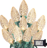 TW SHINE C9 Cool-Touch Christmas Lights – 29V Low Voltage Safe for Indoor Use Around Kids and Pets