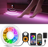 TQLGY Motion Sensor LED Light Strip – Cool to the Touch Under Bed Light for Kids Room, No Flame No Burn Risk