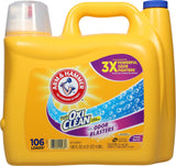 ARM & HAMMER Plus OxiClean Odor Blasters Laundry Detergent for Kids Clothes and Nursery Laundry, Tough on Food and Grass Stains Liquid for Family
