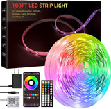 Liyokor 32.8ft Battery Operated LED Light Strip – Cozy Housewarming Gift, App & Remote Controlled Ambient Lighting