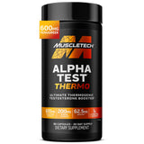 MuscleTech AlphaTest Thermo – Portable Gym Bag Testosterone Booster, On-the-Go Strength & Stamina for Traveling Athletes