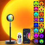 Sunset Lamp Projector – Romantic Valentine's Day Gift for Wife, Rainbow Ambient Light for Date Night at Home