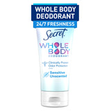 Secret Whole Body Deodorant Cream for Women – One-Tube Capsule Routine, Aluminum Free Multi-Zone Deodorant 3 oz
