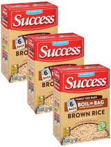 Success Boil-in-Bag Rice, Quick Microwave Rice for Home Office Lunch Prep, No-Mess Weekday Side Dish