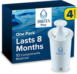 Brita Plus Water Filter Cartridge – Streamlined 4-Pack Replacement for Clutter-Free Countertops and Intentional Kitchens