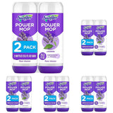 Swiffer PowerMop Floor Cleaning Solution Refills – Studio Apartment and Small-Space Mop, No Bucket Required