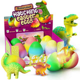 Dan&Darci Dinosaur Hatching Surprise Eggs for Kids - Mess-Light Sensory Play with No Batteries for Kids' Room, Daycare, and Travel - 6 Pack
