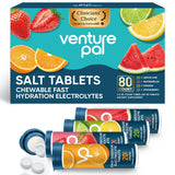 Venture Pal Fast-Melt Electrolyte Tablets – Compact Camping and Backpacking Hydration, 320 Count Variety Pack