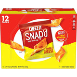 Cheez-It Snap'd Kids Lunchbox Snack Pack, Thin Crispy Cheese Cracker Chips for School