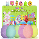 Jofan 6 Pack Children Bath Bombs – Non-Irritating Easter Bath Toys for Family Tub Time