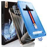 MAGIC JOHN Auto Dust Elimination Screen Protector for iPhone 15 Pro Max – Quick Setup Between Meetings and Travel Days