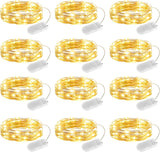 Minetom Fairy Lights 6-Pack – 7ft Cool to Touch Battery Operated String Lights for Nursery and Kids Room Canopy