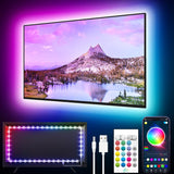 GIPOYENT Behind-TV Light Strip - Fatigue-Reducing Ambient Lighting for Wind-Down Viewing, 10-Level Dimming
