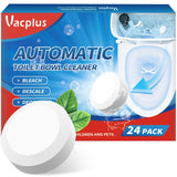 Vacplus Toilet Bowl Cleaners – Intentional Home Bathroom Staple, 6-Pack of Neutral-Scent Drop-In Tank Tablets for Clutter-Free Living