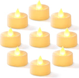 Homemory 24-Pack Flameless LED Tea Lights – Calming Flicker Candles for Bath Ritual, Meditation Corner and Yoga Mat Ambiance