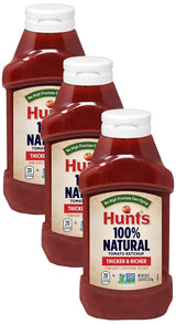 Hunt's All Natural Tomato Ketchup – Versatile Pantry Staple for Dipping, Topping, and Home Cooking