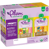 Plum Organics Mighty 4 Organic Pouch – Stroller and Car Ride Snack with Hidden Veggies for Toddlers