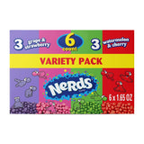 NERDS Candy Variety Pack – Halloween Trick-or-Treat Bowl Filler for Kids, Dual Flavor Grape Strawberry Watermelon Cherry, 9.9 oz