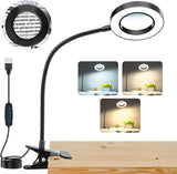 MagniShine Clip Magnifier with Light – Meaningful Housewarming Gift for Hobbyists, 10X LED Desk Lamp for Crafting and Sewing