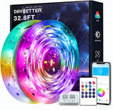 DAYBETTER LED Strip Lights – Ambient Wall Lighting for Living Room and Bedroom, Color Changing Tape with 44 Key IR Remote