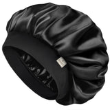 YANIBEST Double Layer Satin Bonnet for Sleeping – Simple Unisex Sleep Cap for Curly Hair, Clean Understated Design